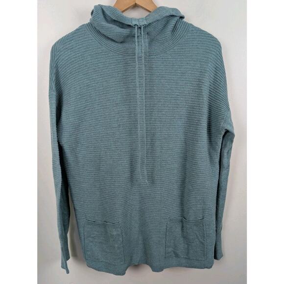 Akini Size Large Blue Sweater Women's L Adjustable Turtleneck - Picture 1 of 5